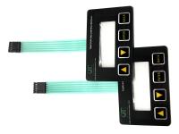 Impressão de tela Comutadores de membrana à prova d'água Circuito condutor de prata com pitch de 2,54 mm
