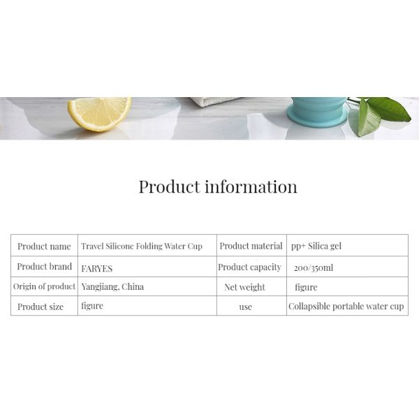 Novel Style Outdoor Folding Water Cup for Sports and Travel Tea Cup Camping Novel Design