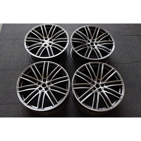 5x112 Aluminium Alloy Rims , Titanium Grey ET26 Rims For Porsche