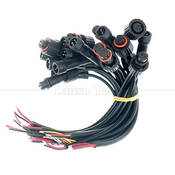 Waterproof  IP67 IP68 Male Female 2 3 4 5 6 7 8 Pin  M12 Cable for LED