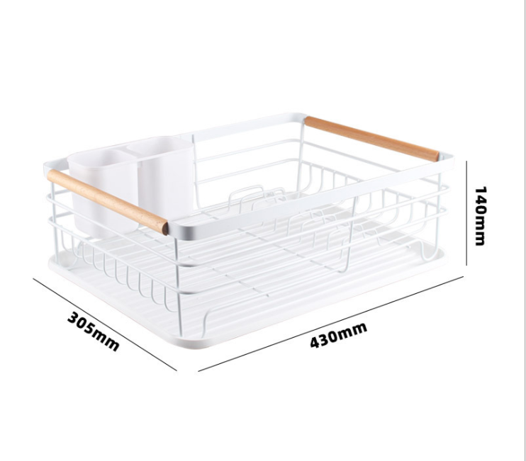 Dish Drying 1.6KG L430mm Steel Kitchen Basket Rack