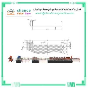 Cabo de controle elétrico Tray Roll Forming Machine do delta 380v 60hz