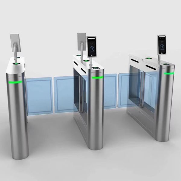 SUS304 Facial Recognition Security Swing Gate