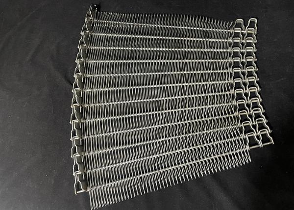 Stainless Steel Flexible Rod Spiral Wire Mesh Conveyor Belt