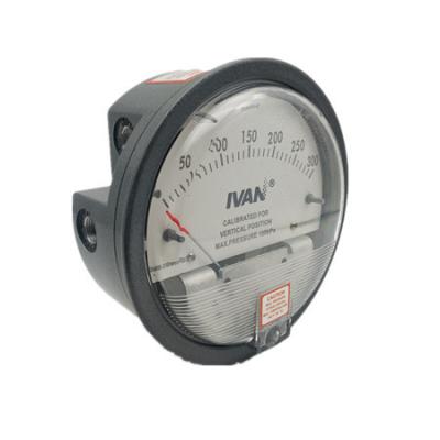 4 120mm Mini Gas or Air Type Differential Pressure Gauge 0 60Pa ±2% FS Accuracy at 21C