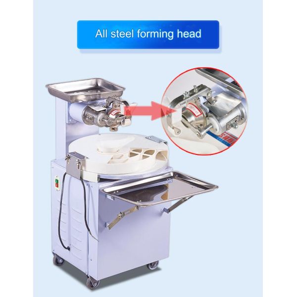 Round Dough Ball Maker for 0.4CBM Dough Cutting Machine Wooden Case 30 Pcs/min