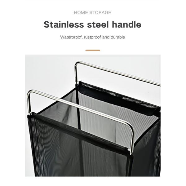 2022 Wholesale Large Nylon S304 Bathroom Kids Baby Foldable Collapsible Portable Fabric Dirty Laundry Basket with Handle