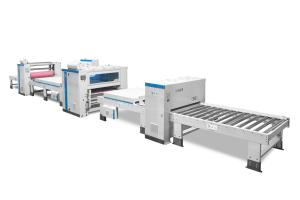 MDF Magnesium Oxide Board PUR Hot Melt Flat Lamination Machine 1-14m/Min
