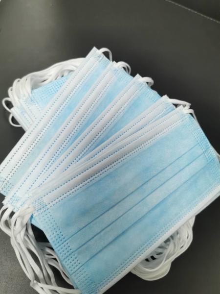 Manufacturer CE FDA in stock earloop anti dust virus Non-woven 3-ply disposable face mask