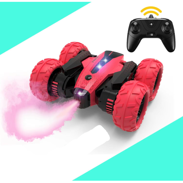 S-015 4wd 360 Degree Rotation Mini Rc Stunt Car 2.4ghz Remote Control Rc Car Electric Toy Rc Spray Roll Drift Car For Kids Gifts