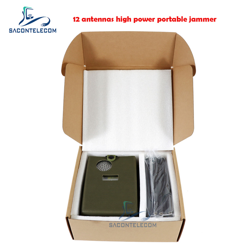 Jammer антенн 2G 3G 4G 5G Jammer 12 сигнала мобильного телефона наивысшей мощности 37w портативный