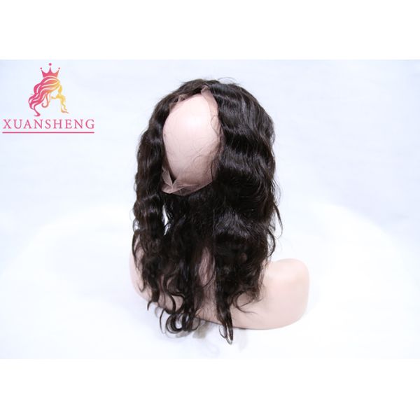 Virgin Human Hair 360 Lace Frontal Closure Body Wave Free Part 10 Inch Length