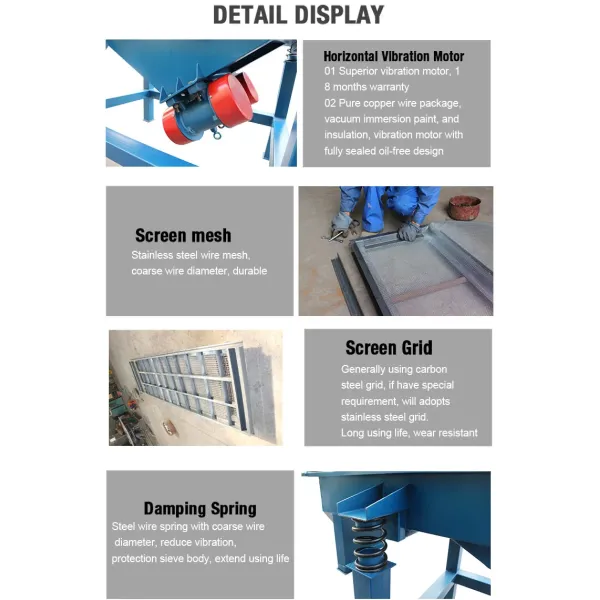 0-200 Mesh Linear Vibrating Screen Sieve Stainless Steel 304