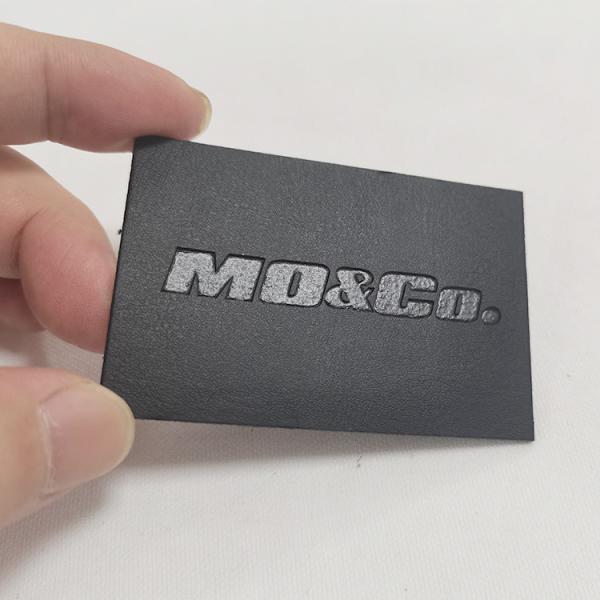 Custom Heat Transfer Iron On Genuine Engraved Leather Patches For Hats Clothes Bags Shoes Jeans