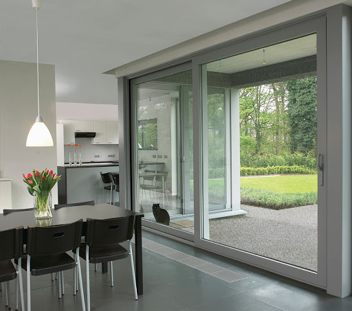 Patio Aluminium Sliding Door For Balcony Fluorocarbon ISO9001