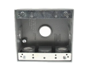 Алюминиевый один банды / два банды / круглый разъезд серого электрического розетки коробки с Lug