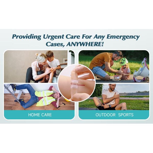 PWF1001 Flexible Fabric Bandages Wound Closure Device 2PCS