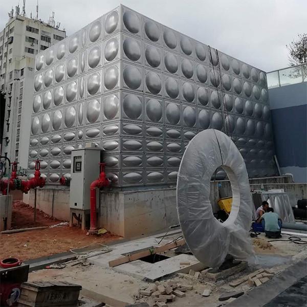Healthy Drinking Welding Water Tank Precise Size Construction Site Use