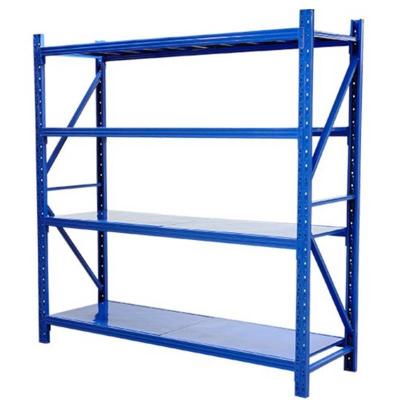 400kg Medium Duty Rack ISO9001 Boltless Garage Shelving Blue