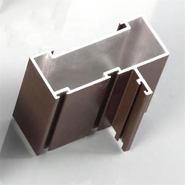 6063 T5  	Aluminum Door Profile Elegant Appearance Smooth And Subtle Edges
