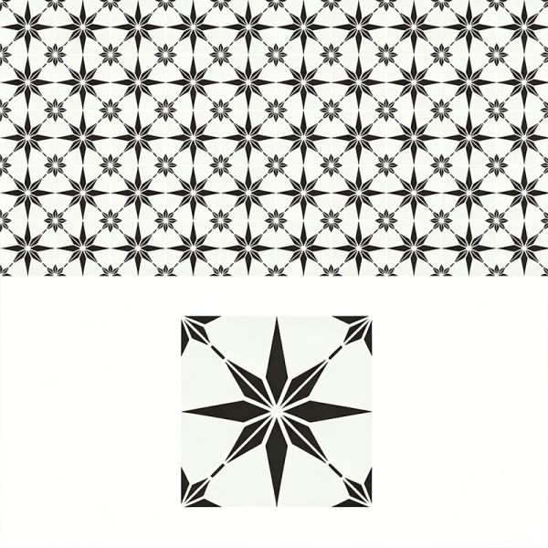 Handmade Cement Tiles Encaustic Cement Square Shape Floor Tile Mineral Pigments Natural Color Durable Use for Indoor/Outdoor