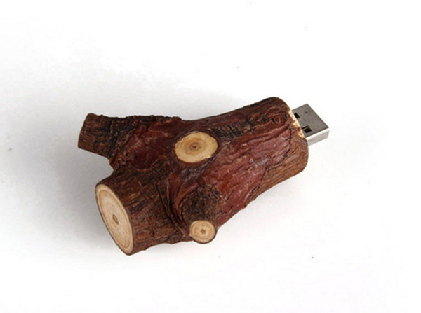 Commande en bois 4GB promotionnel 8GB 16GB 32GB d'instantané d'USB de branche d'arbre de Novetly 2,0