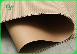 Cartão ondulado da única cara para ofícios de DIY superfície plana 110gsm +