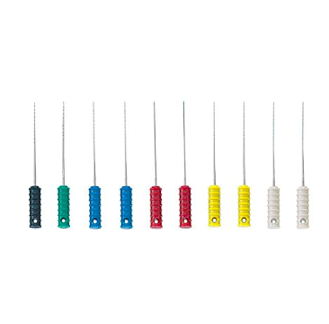 Dental Endodontic Rotary File Barbed Broaches Endo Files #0-6 Stainless Steel Hand