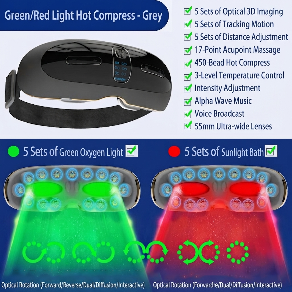 ZN-TM01 Adult & Children, Kids Pro Eye Massager: Advanced Optical Bates Training System for Eye Health