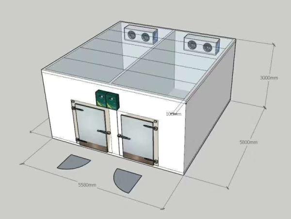 Walk In Freezer Dual Temperature Combo Coolers / cold room