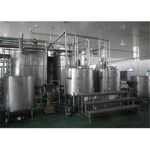 Full Automatic Ice Cream Processing Line 500L 10000L For Condensed Milk / Milk Powder