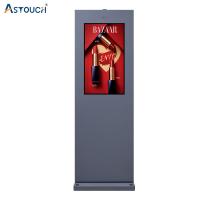Affichage à cristaux liquides TV de Signage de Digital de support de plancher de noir d'OEM fonctionnel multi de 65 pouces