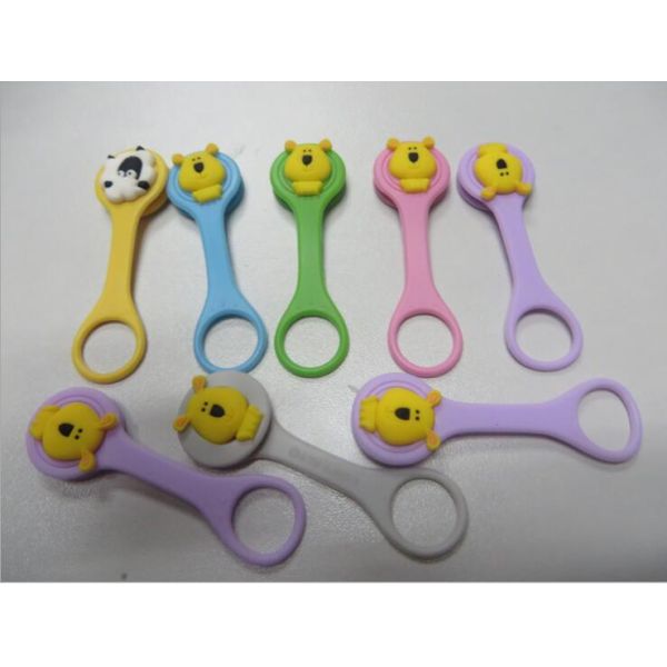 Mini Cute Dog Shape Charms Silicone Earphone Cable Holder Cable Winder Accept Logo Print