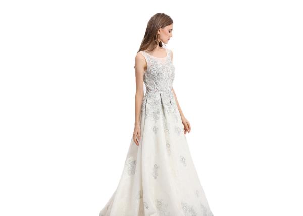 Women Elegant Party Long Prom Party Dress A - Line Patchwork For Formal Evening Party