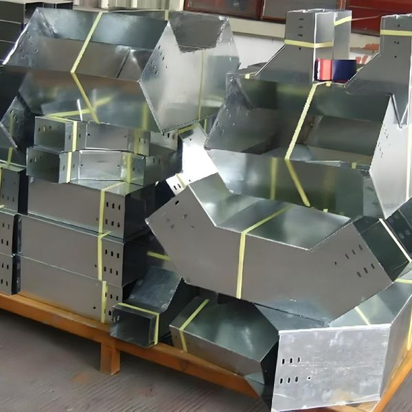 Personalización de la altura de la bandeja de cable de acero galvanizado con ranuras de alta resistencia a la corrosión y acero