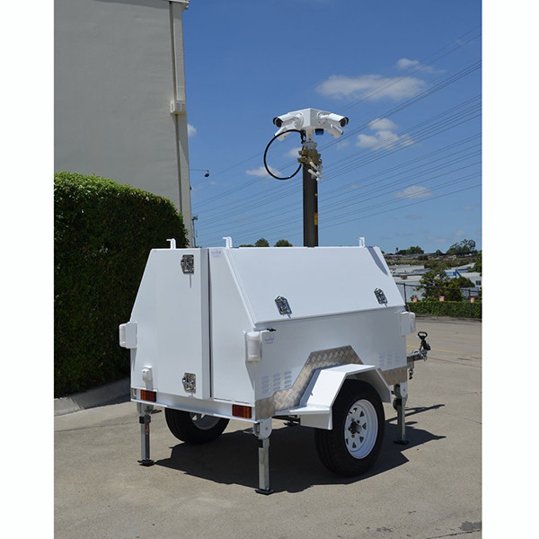 lockable telescoping pneumatic mast 4.5m CCTV mast, aluminum mast