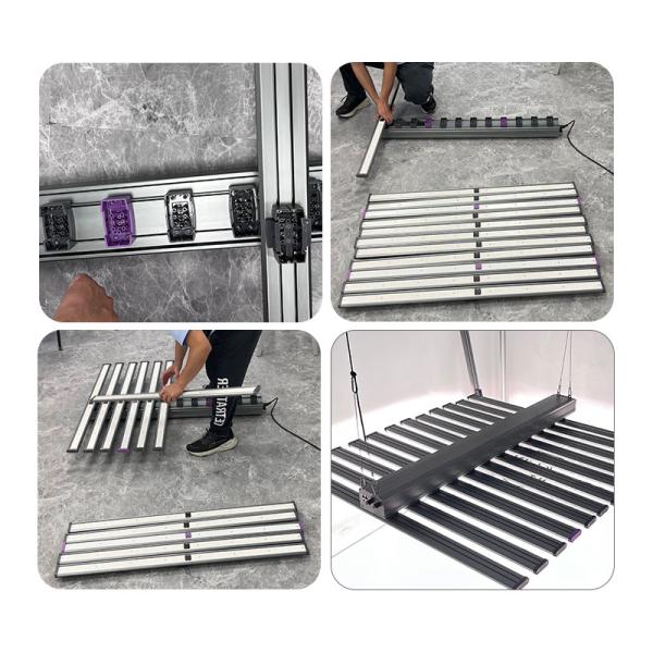 Dual Channel Detachable LED Grow Light 1060W Dimmable Green House Grow Light For Plant