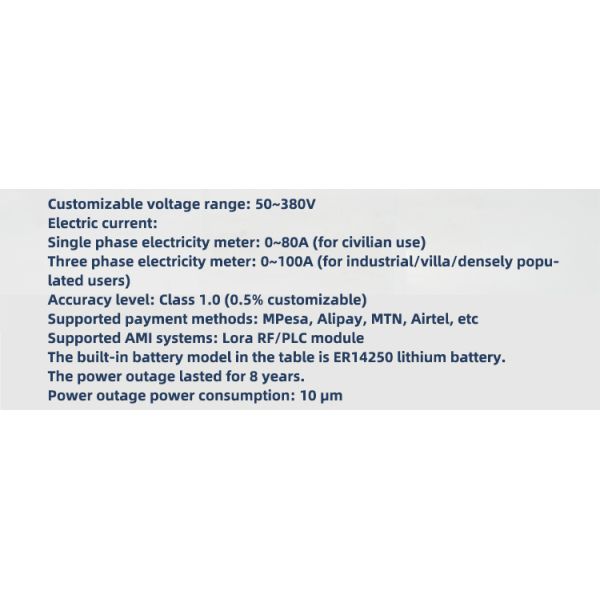 Electrical Meter Prepaid Smart Ic Card Electricity Meter Electric Energy Meter
