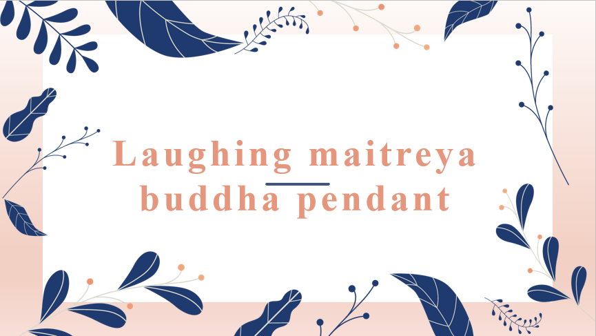 Buddhism Theme Engraving Carving Type Lucky Laughing Buddha Pendant Chain Necklaces Amulet Jewelry for Men Women Boys