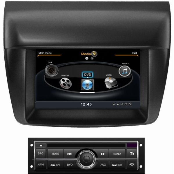 Ouchuangbo S100 Car GPS DVD Radio Head Unit Navigation for Mitsubishi L200 (Low) 1GB CPU 512M DDR V-20 3-ZONE