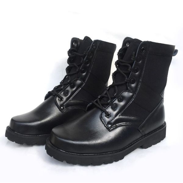 Men Black Army Combat Desert Tactical Boots