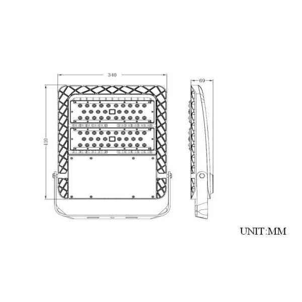 80W 100W LED Outdoor Stadium Lighting Lumileds Luxeon 5050