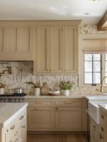 Armoire de cuisine blanche Shaker Armoire de cuisine classique Armoires de cuisine en bois françaises sur mesure