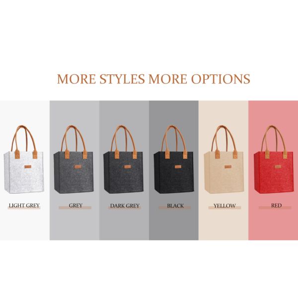 Thick Felt Storage Bag - Durable Eco-Friendly With A Smooth Texture Fashionable For Daily Commuting A New Favorite Portable Environmental protection Shopping All-match Bag Gift Shopping Bag