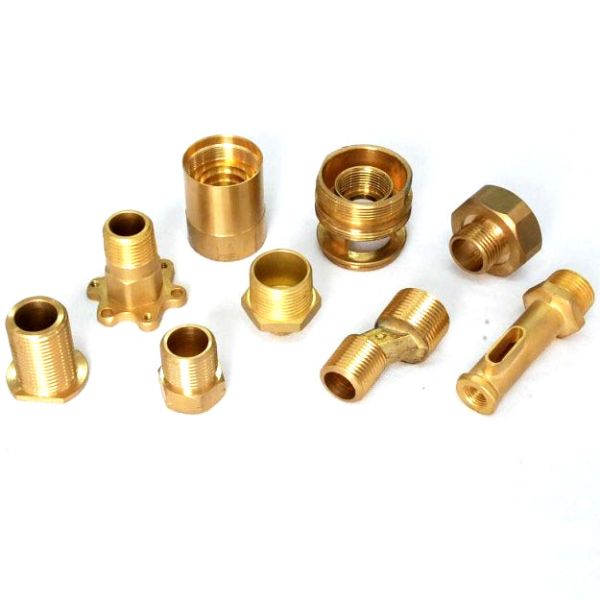 Покрывать Deburring части точности CNC H70 подвергая механической обработке латунные