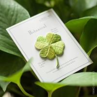 Eco-Artisan Clover Iron-OnEmbroidery Patches Wisdom & Natural Harmony