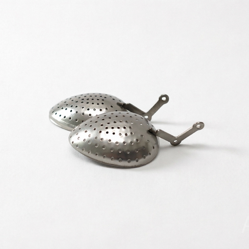 304 Grade Stainless Steel Teabag Rough Texture Steeping Tea Leaves in Hot Water