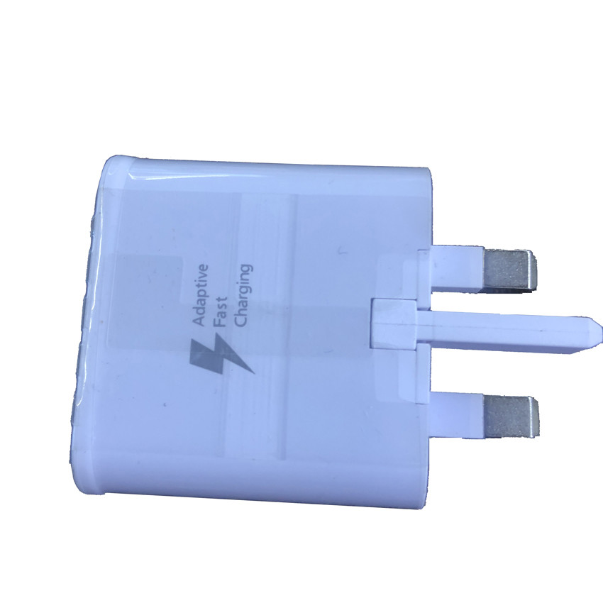 ПК 5V 2A ABS заряжателя стены телефона USB перемещения штепсельной вилки Великобритании подгонял логотип
