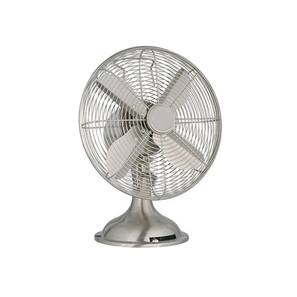 12 Inch Electric Retro Metal Tabletop Fan Air Cooling 4 Blade 120v Ce Certificate