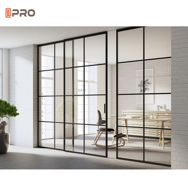Automatic Noiseless Magnetic Levitation Wooden Sliding Door Frameless Aluminum